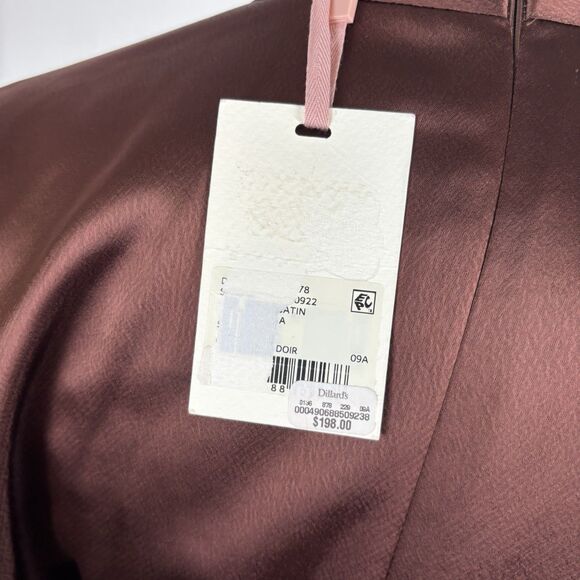 Alex Marie Satin Cocktail/Party Occasion Dress Size 8 Brown Satin NWT READ - Picture 8 of 13